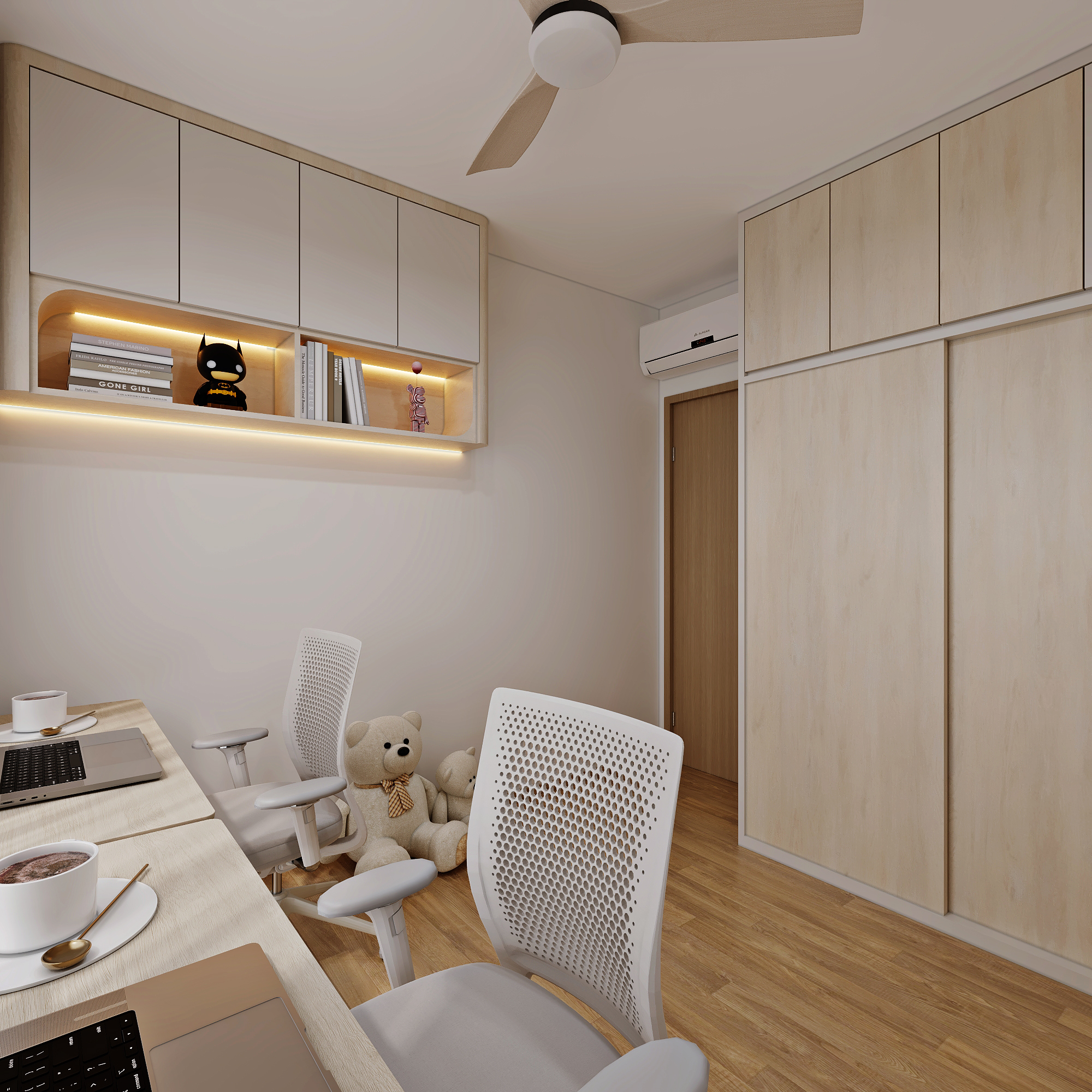Yio Chu Kang Road — bedroom 2, scandinavian 3D design visual