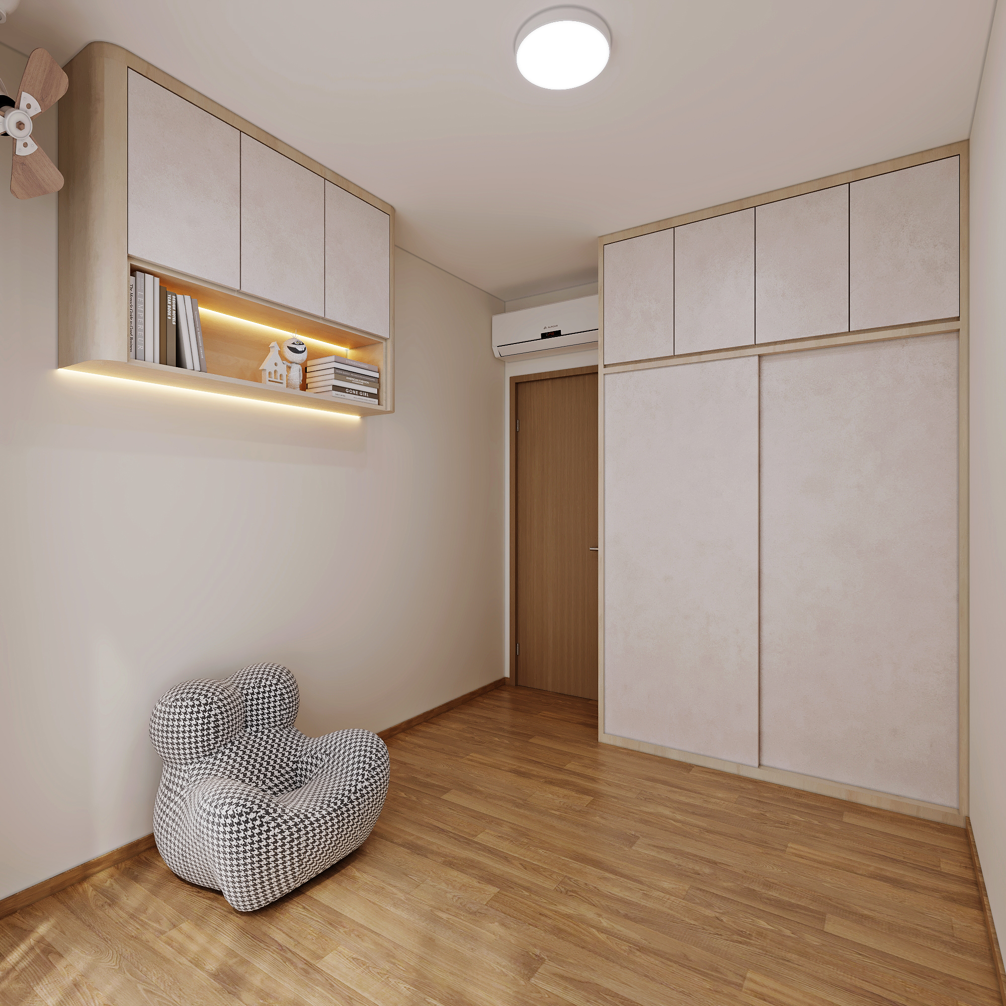 Yio Chu Kang Road — bedroom 3, scandinavian 3D design visual