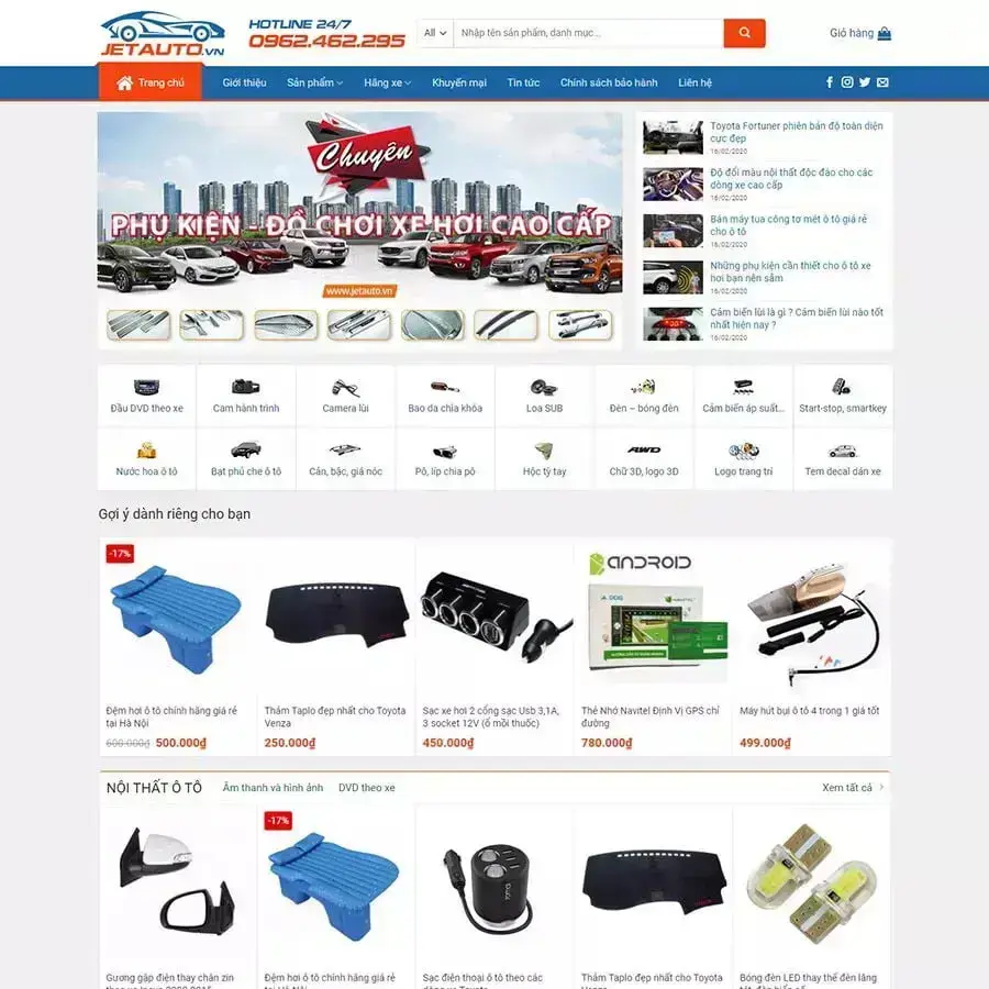 Car toy sales wordpress theme 01