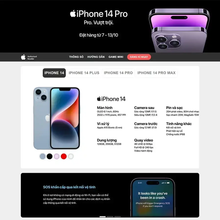 Theme WordPress bán Iphone 02
