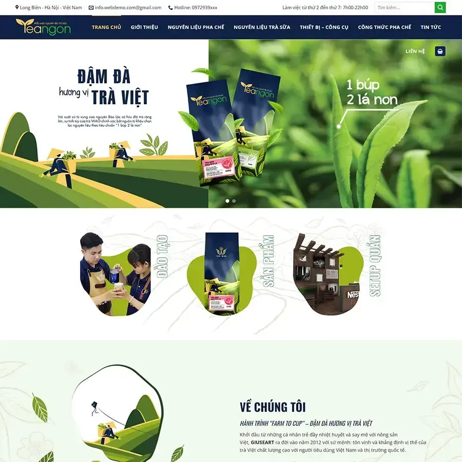 Theme wordpress selling milk tea ingredients 02