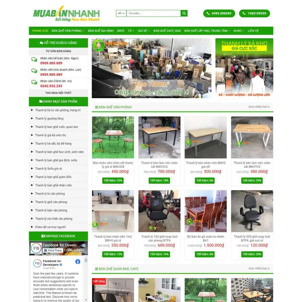 WordPress theme for selling furniture and used items