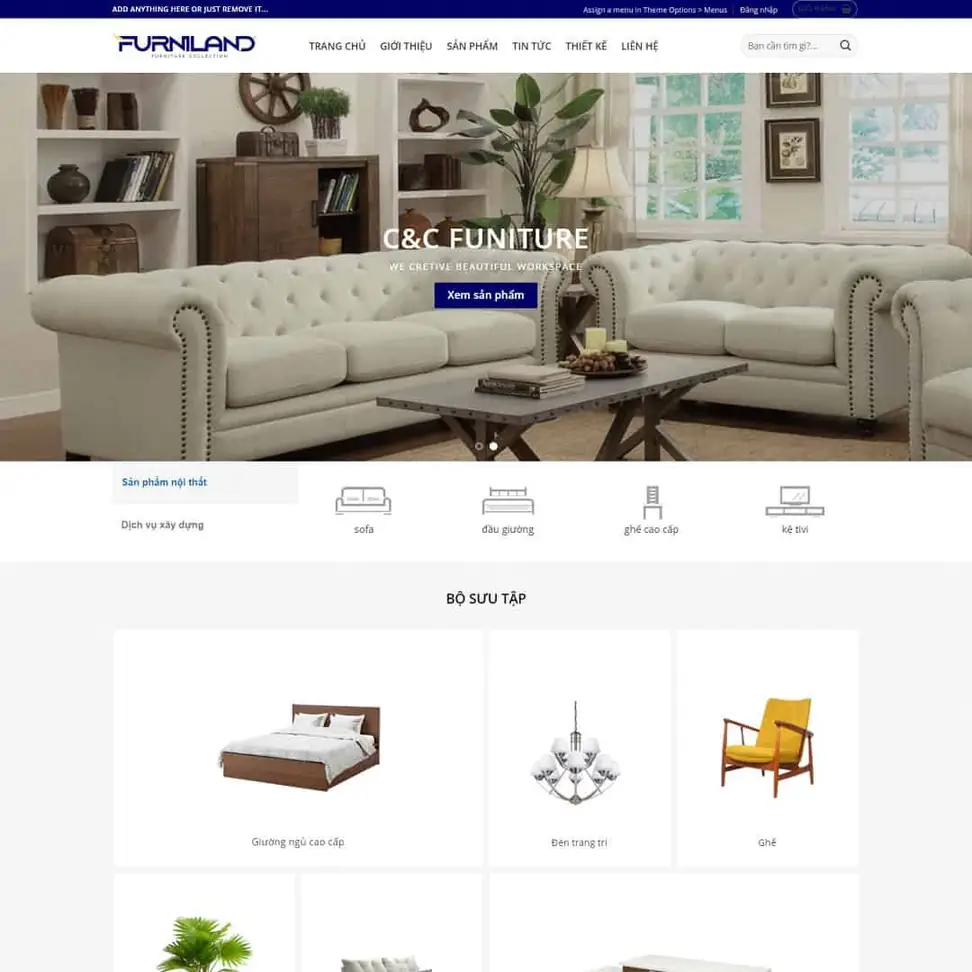 Furniture Sales WordPress Theme
