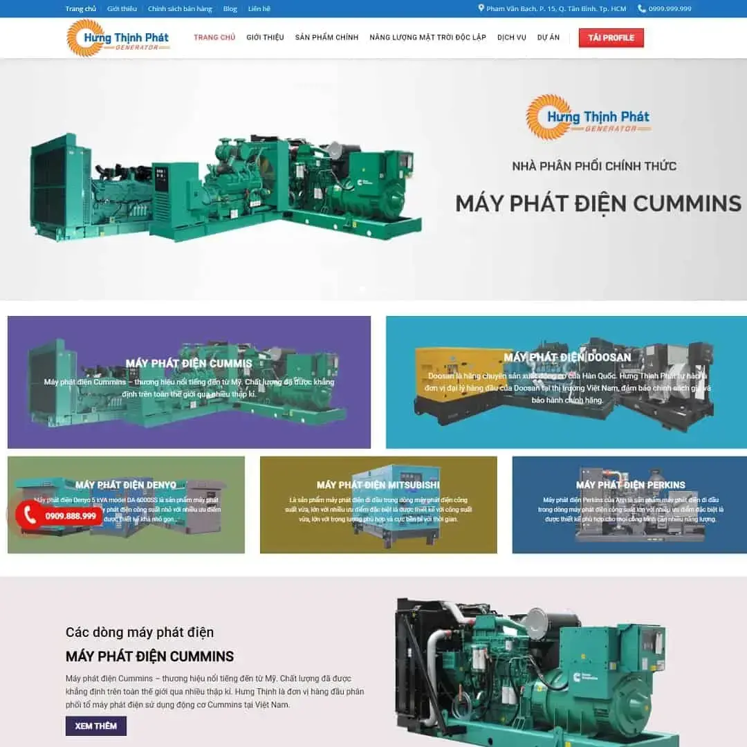 Generator Company WordPress Theme