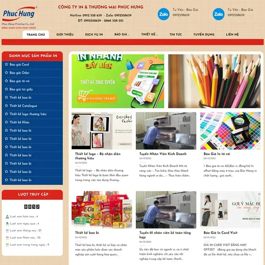 Printing Company WordPress Theme 03