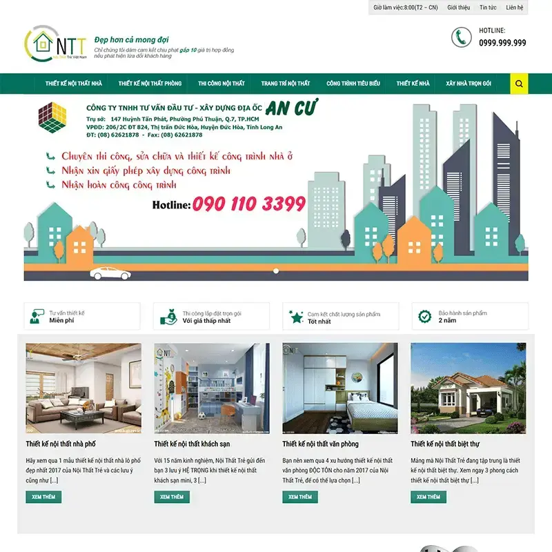 Interior Company WordPress Theme 7