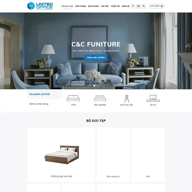 Interior company WordPress theme