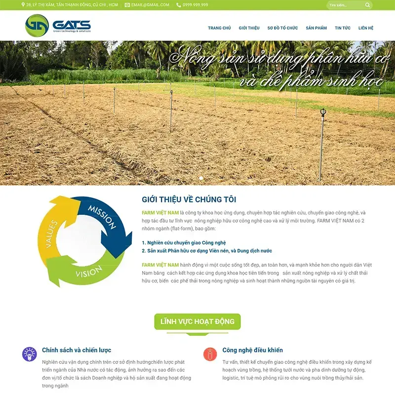 Biology Company WordPress Theme