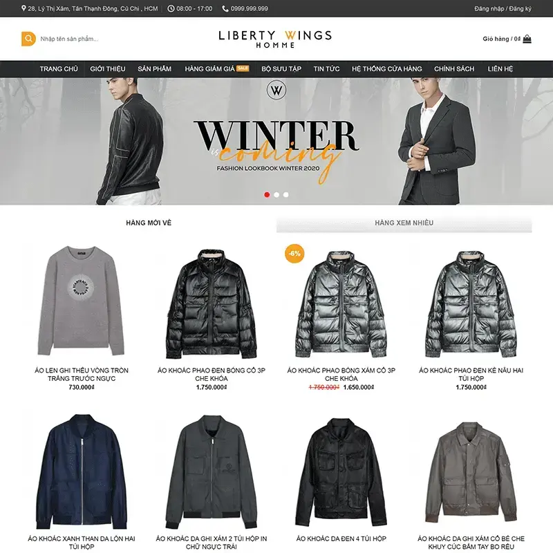Men's Fashion Store WordPress Theme
