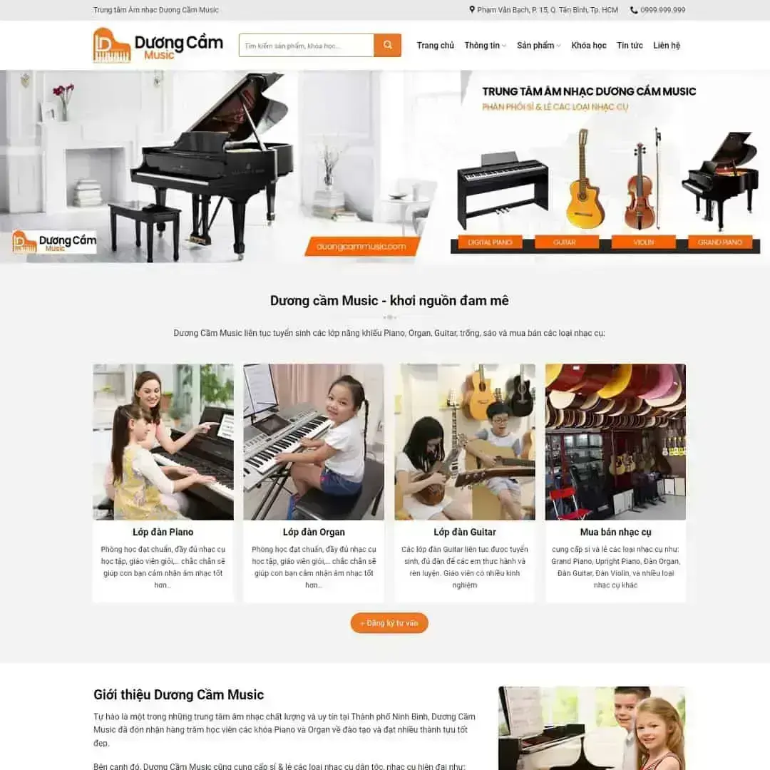 WordPress theme for learning to play guitar