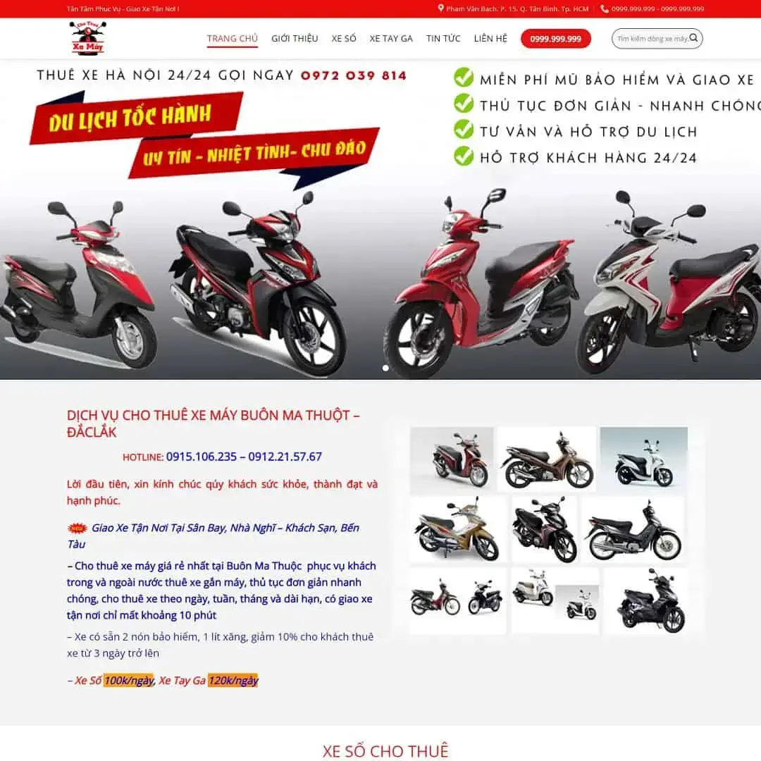 Motorcycle Rental Service WordPress Theme