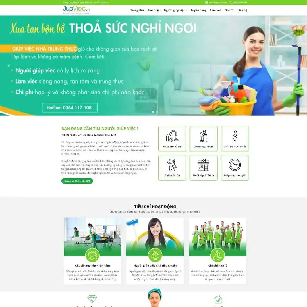 Home help service WordPress theme