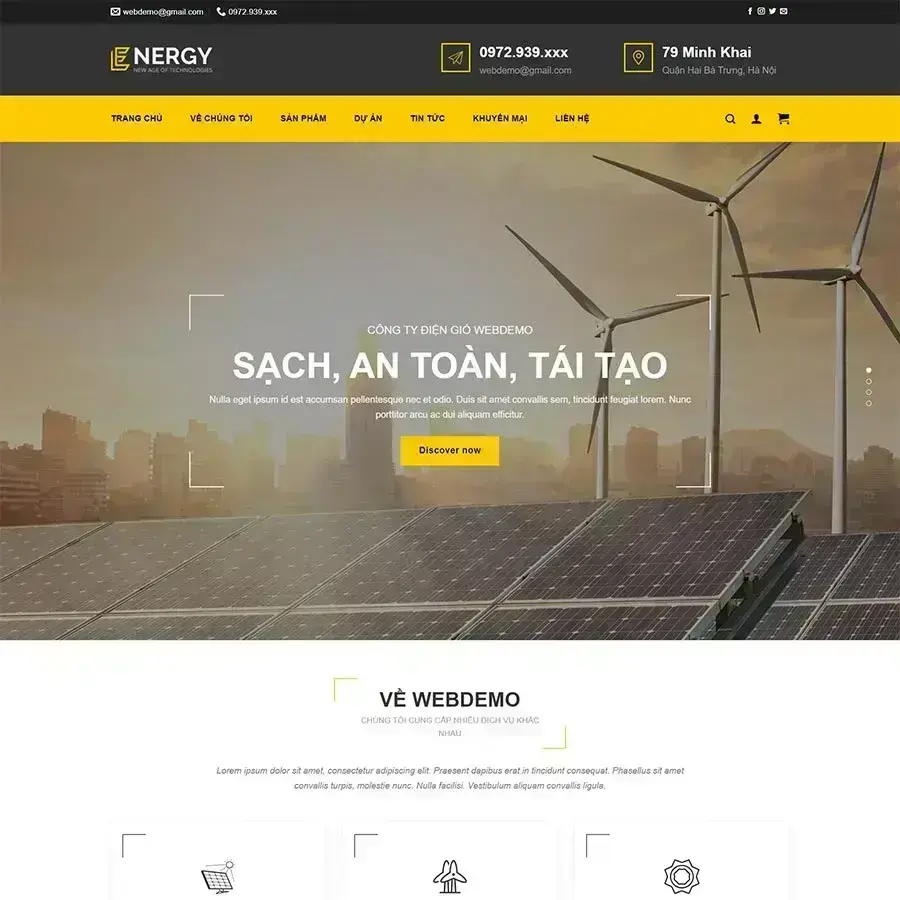 Solar Power WordPress Theme 03