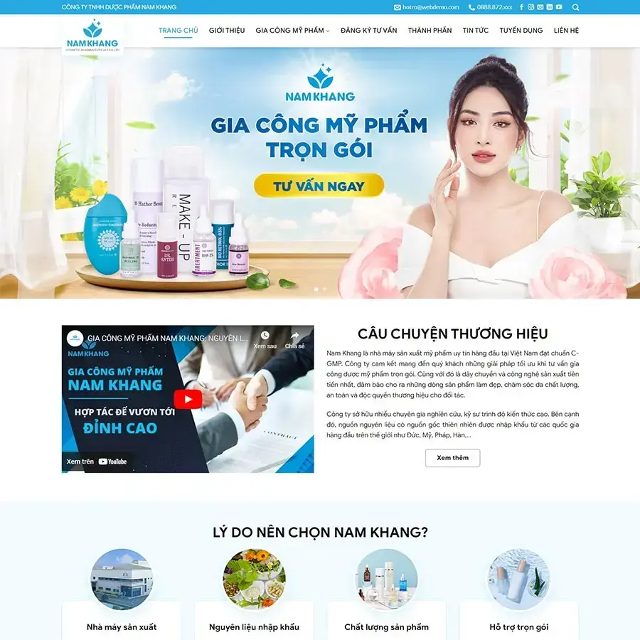 Cosmetics Processing WordPress Theme