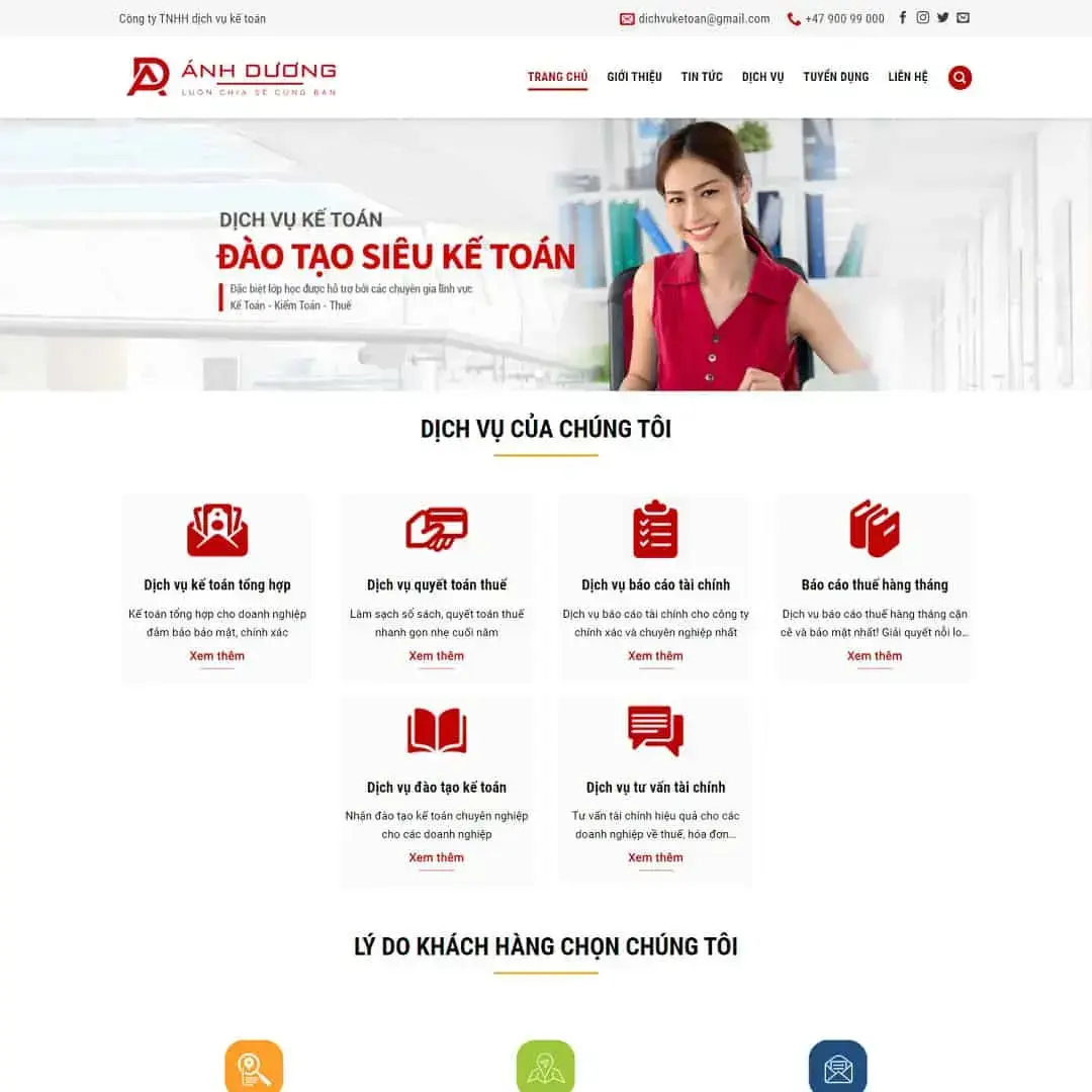 Accounting Service Company Introduction WordPress Theme