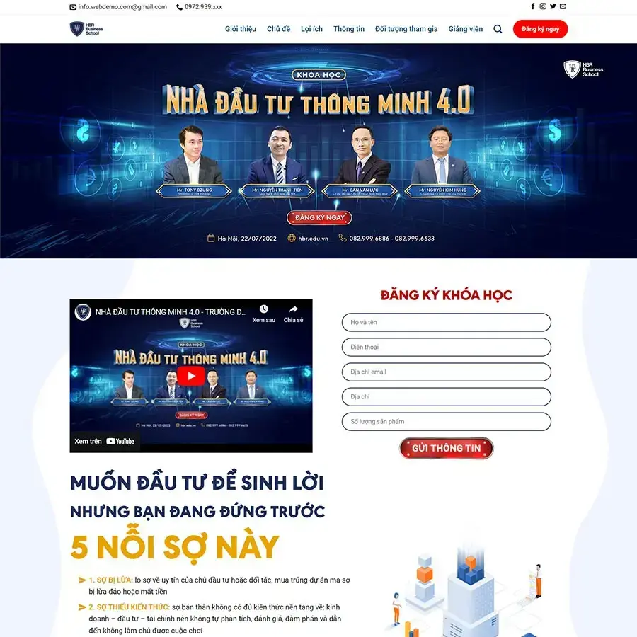 Investment Course WordPress Theme