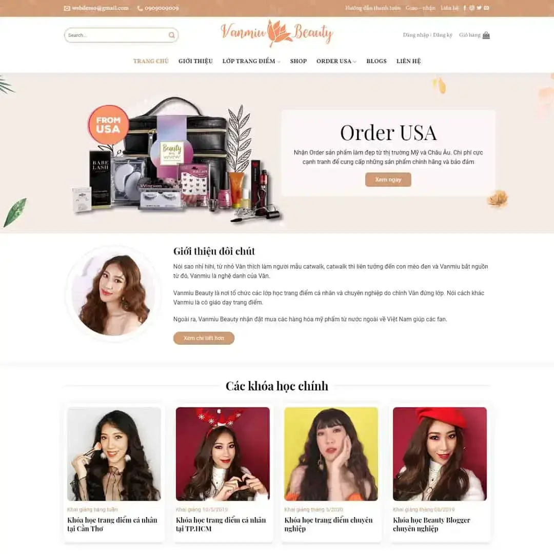 Makeup Course WordPress Theme