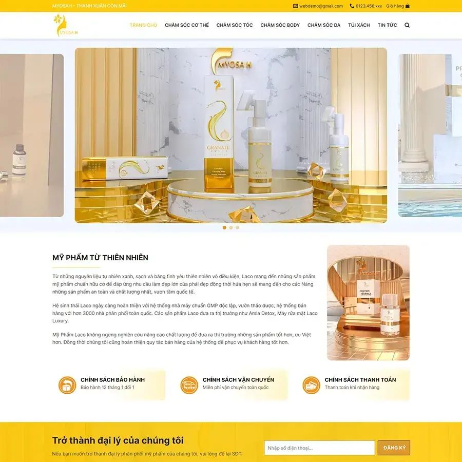 Theme WordPress mỹ phẩm 17