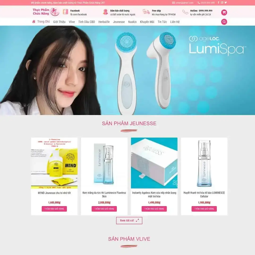 Cosmetics, Beauty WordPress Theme