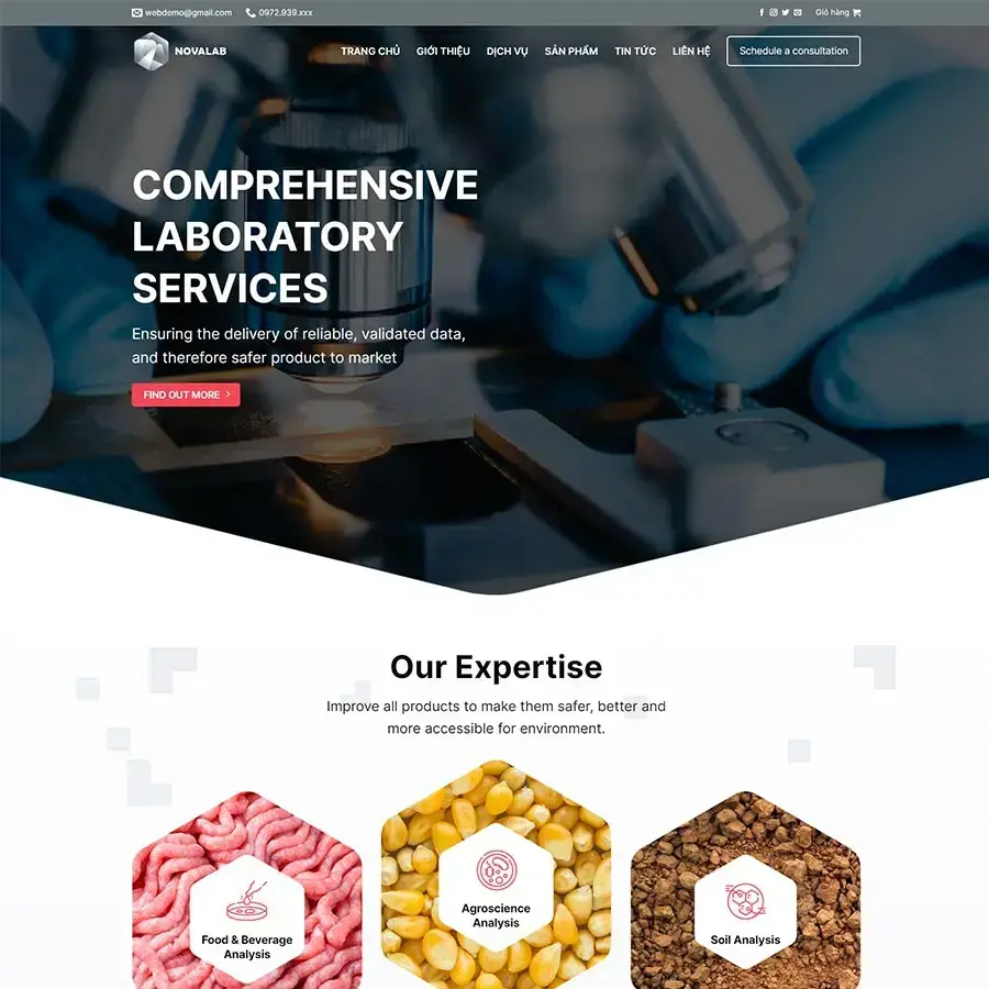 Medical Lab WordPress Theme
