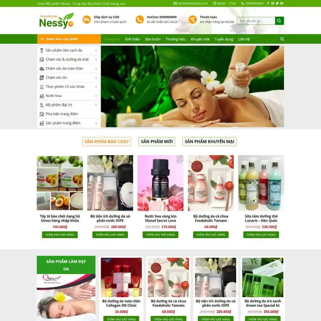 Cosmetic Shop WordPress Theme 03