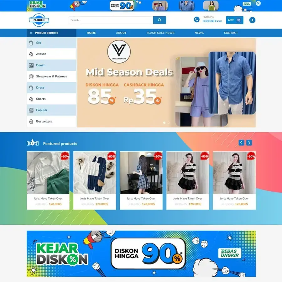 Theme WordPress thời trang 10
