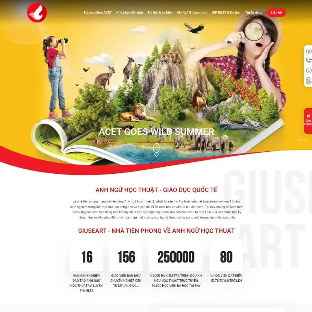 English center WordPress theme