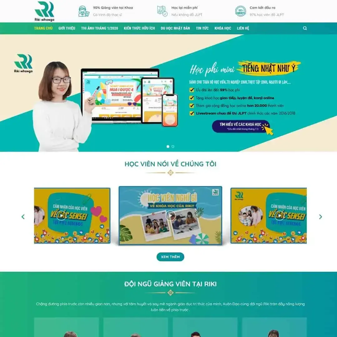 Japanese learning center WordPress theme