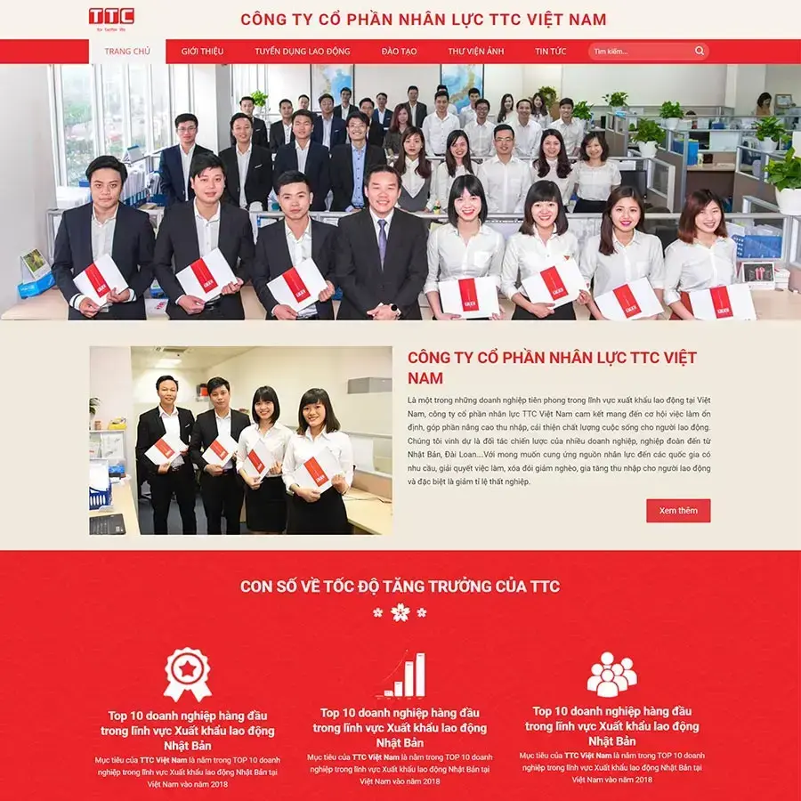 Theme WordPress xuất khẩu lao động 08