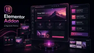 WEBO MCP Elementor addon banner for an Elementor content QA workflow