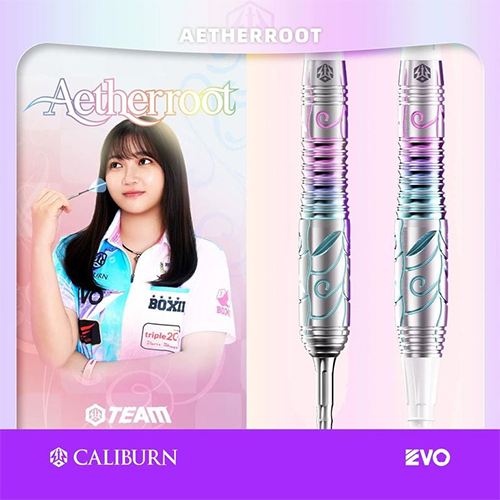 CALIBURN Aetherroot ダーツ 17g ソフトティップ Caliburn Soft Tip Barrel Aetherroot – A Force of Nature - White