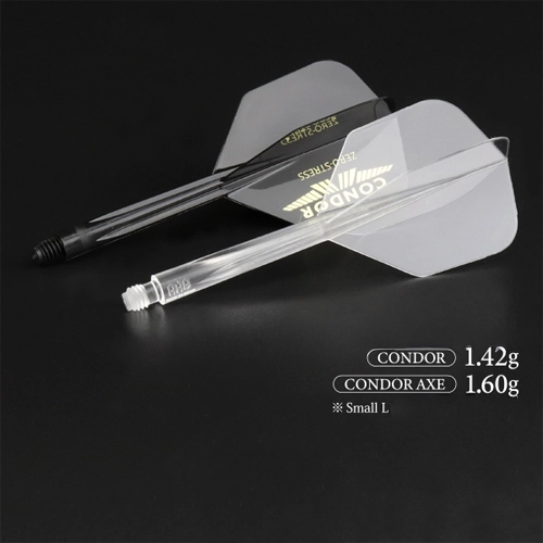 Trinidad Condor Axe Flight System – Set 3 Alette + Stelo, Neon Giallo, Misura Media 27,5 Mm, Per Freccette