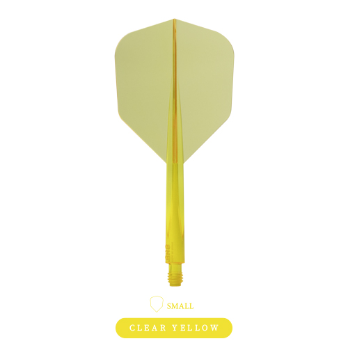 Ailerons Fléchettes Condor Axe – Jaune, Taille M 27,5 Mm, Set De 3