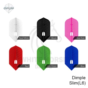 LSTYLE Flights L6 PRO Slim Shape - Hot Pink, Alette Per Freccette Rinforzate, Prodotto In Giappone