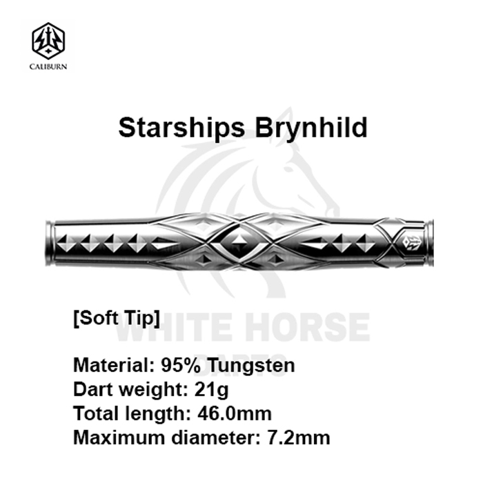 Caliburn Starships Brynhild: Premium 95% Tungsten Dart
