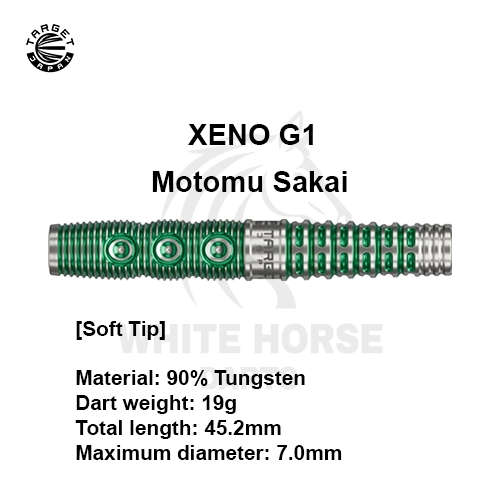 Motomu Sakai XENO G1 Soft Tip Darts for Control & Stability
