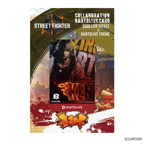 Dartslive Card Street Fighter 6 - Ken for Players and Collectors
