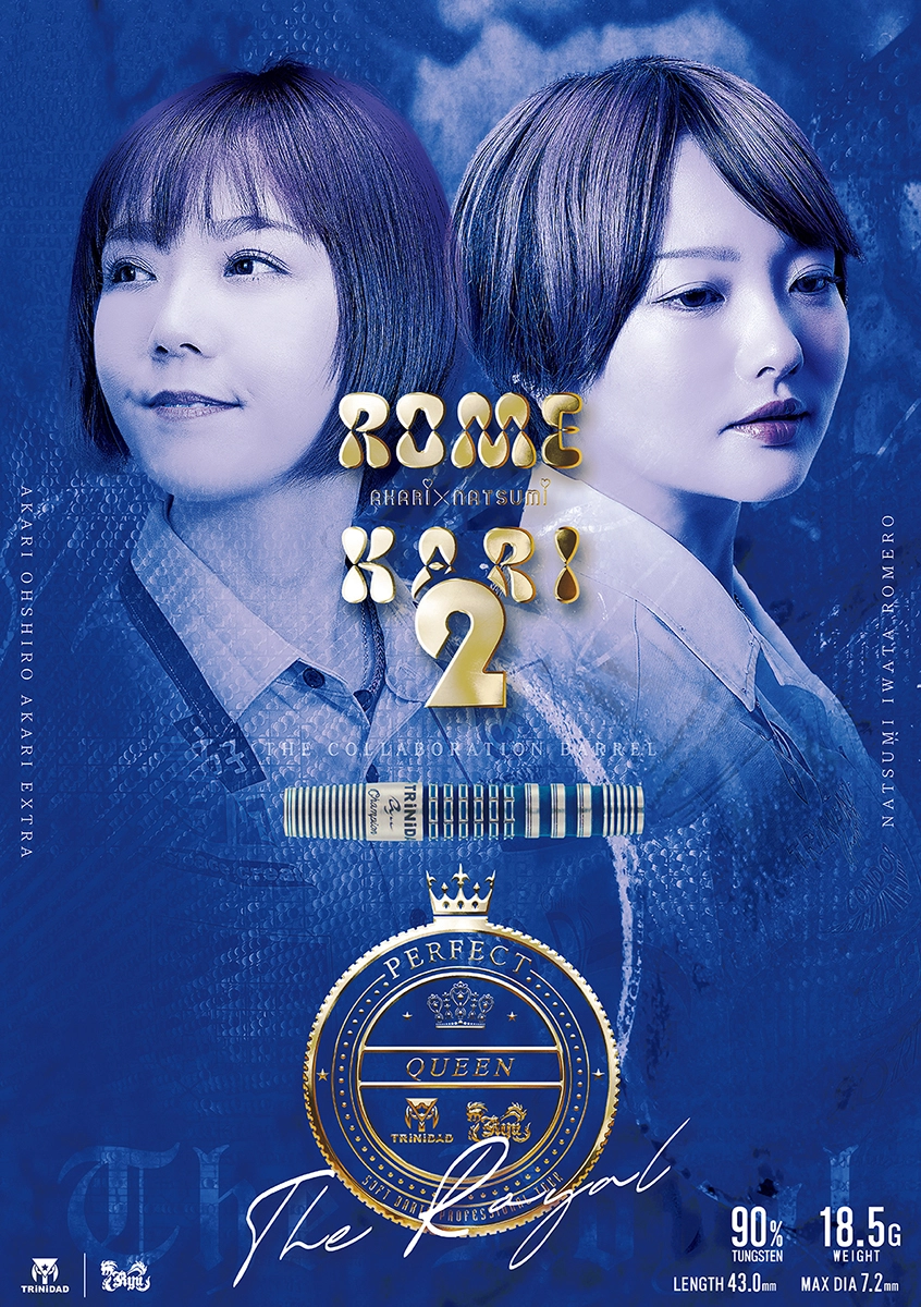 TRiNiDAD × Ryu ROMEKARI2 Soft Tip Darts - Torpedo Shape