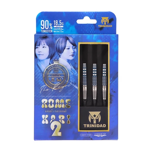 TRINIDAD × Ryu ROMEKARI 2 TRiNiDAD × Ryu ROMEKARI2 Soft Tip Darts - Torpedo Shape