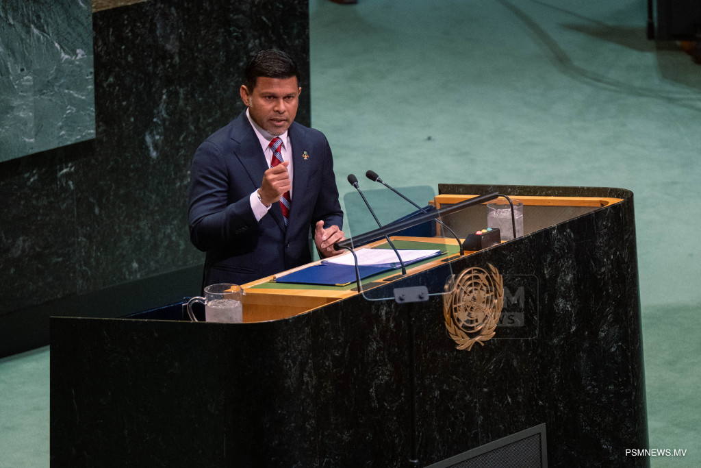 Vice President Latheef Advocates for SIDS Sovereignty and Climate Resilience at UNGA