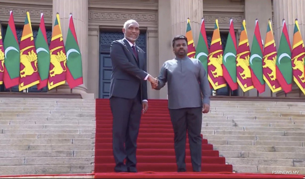 President Muizzu Receives Official State Welcome During Strategic Visit to Sri Lanka
