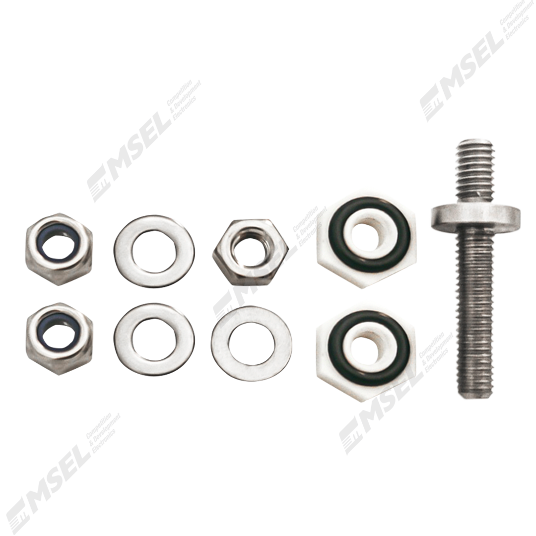 High Amp Flanged M6 Bulkhead Stud