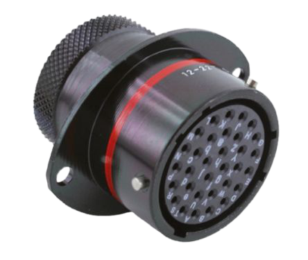Autosport 32-Way Bulkhead Connector with size 20 Sockets - Red
