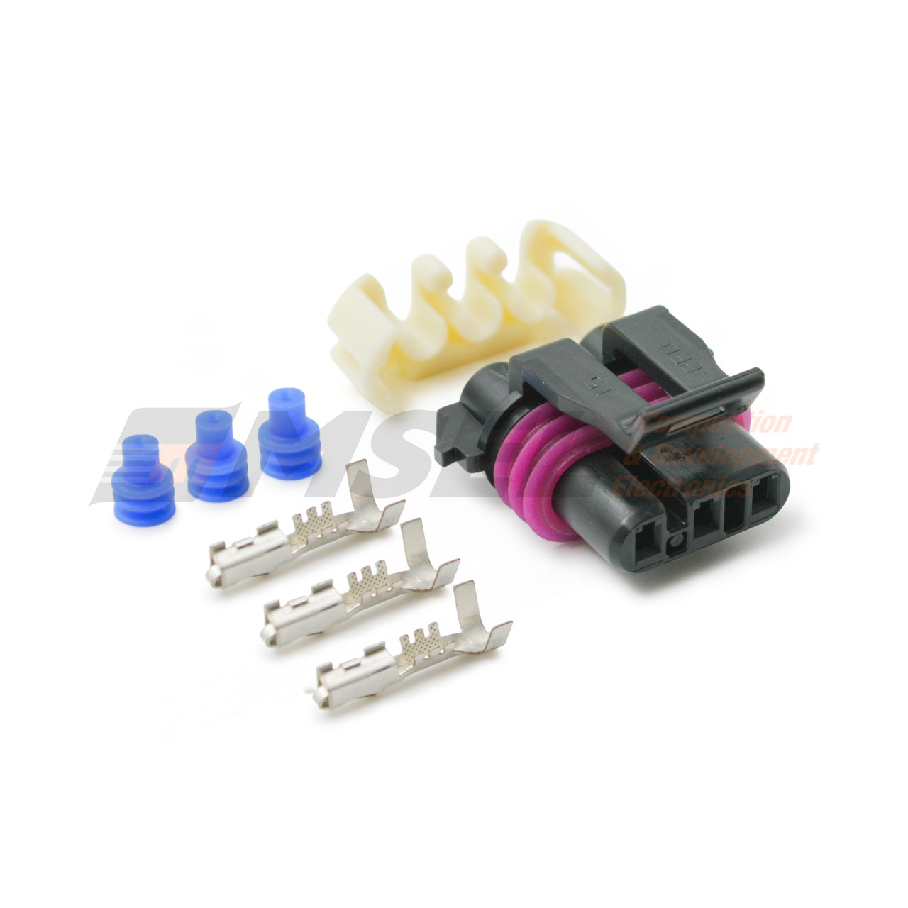 GM 3-Way Female Crank Sensor Connector Kit - Black