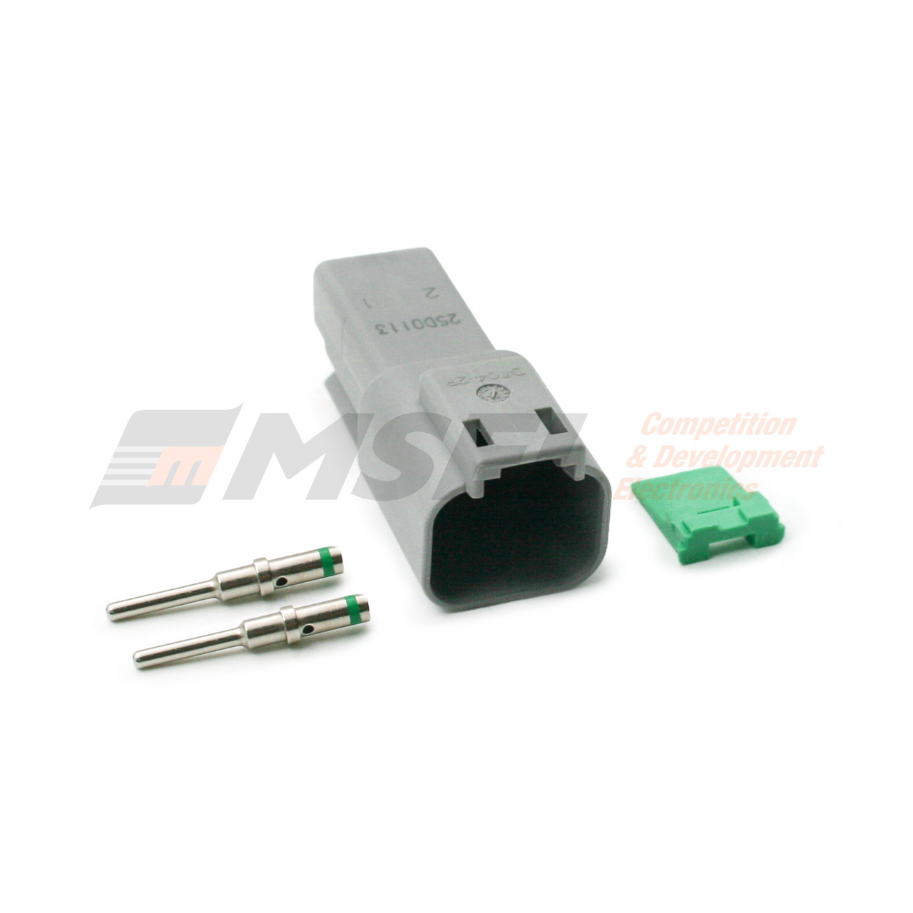 Deutsch DT 2-Way Receptacle Kit with Solid Pins