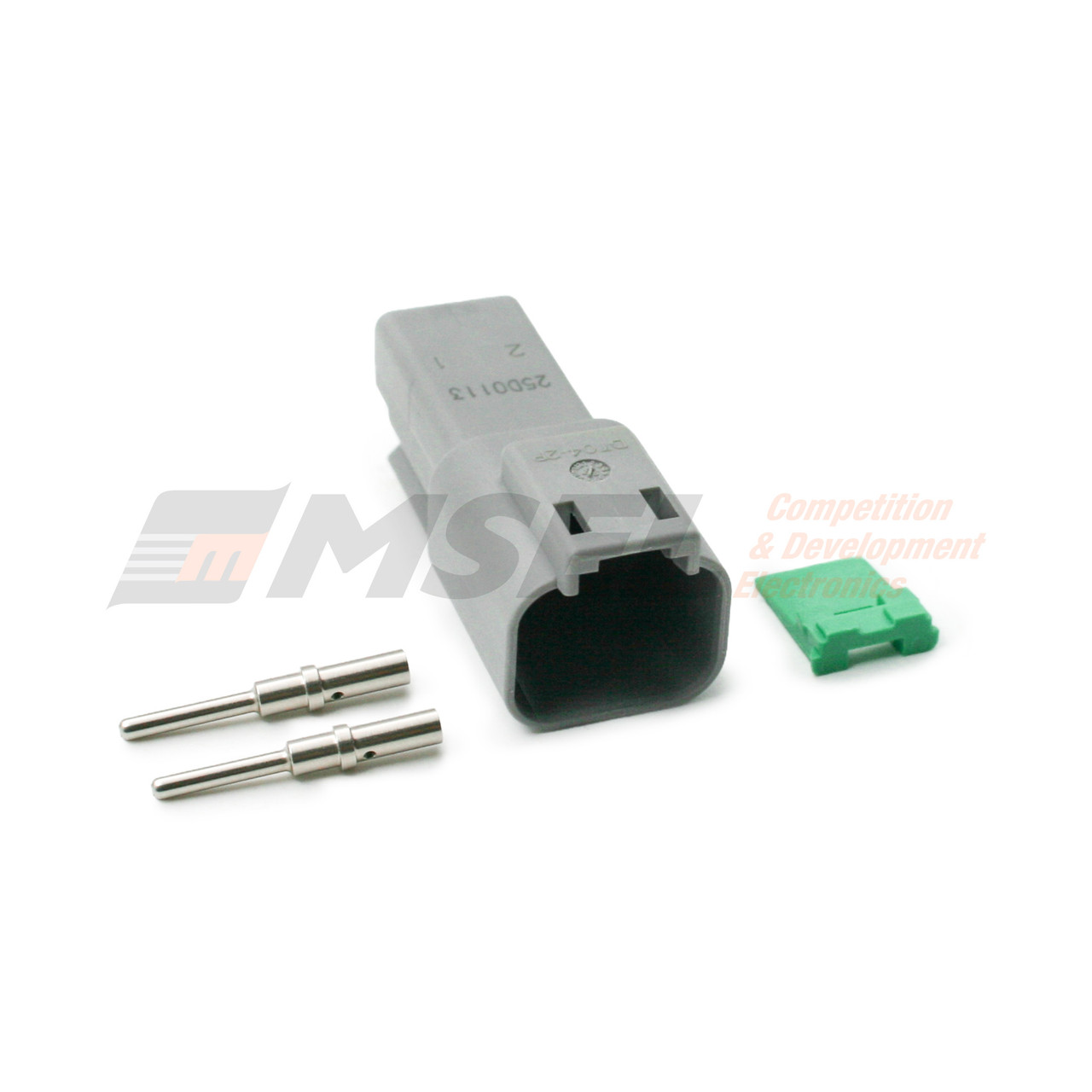 Deutsch DT 2-Way Receptacle Kit with Solid Pins
