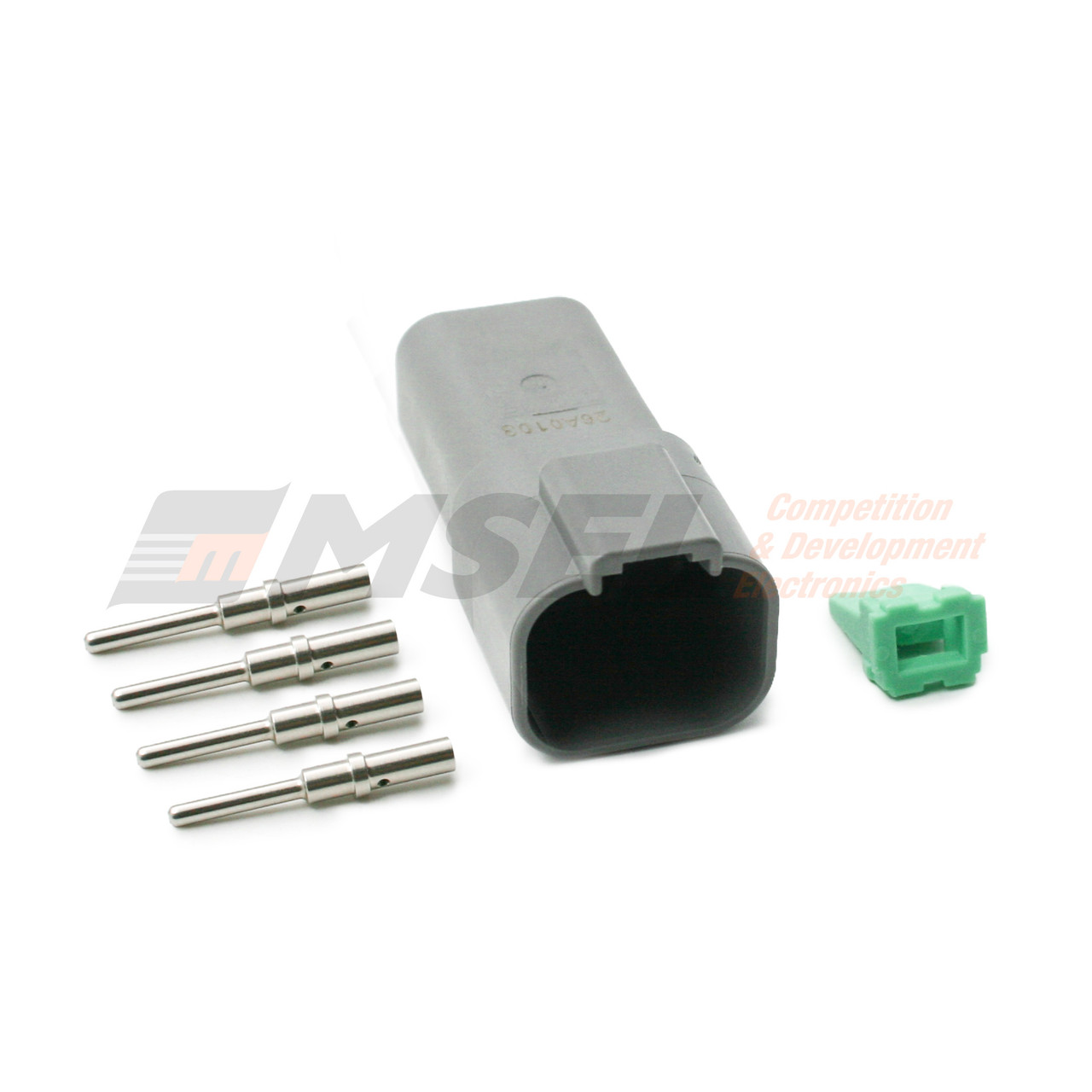 Deutsch DT 4-Way Receptacle Kit with Solid Pins