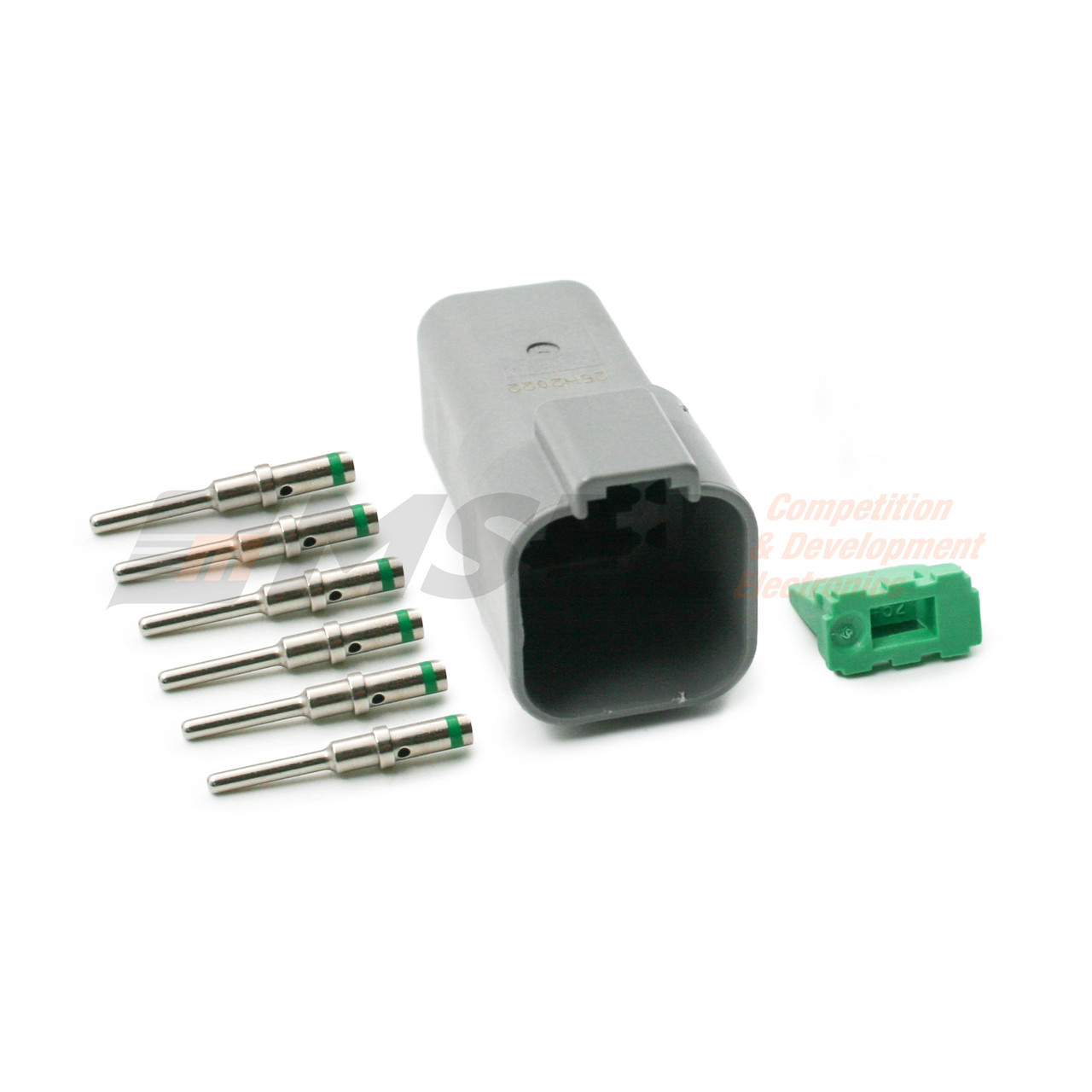 Deutsch DT 6-Way Receptacle Kit with Solid Pins