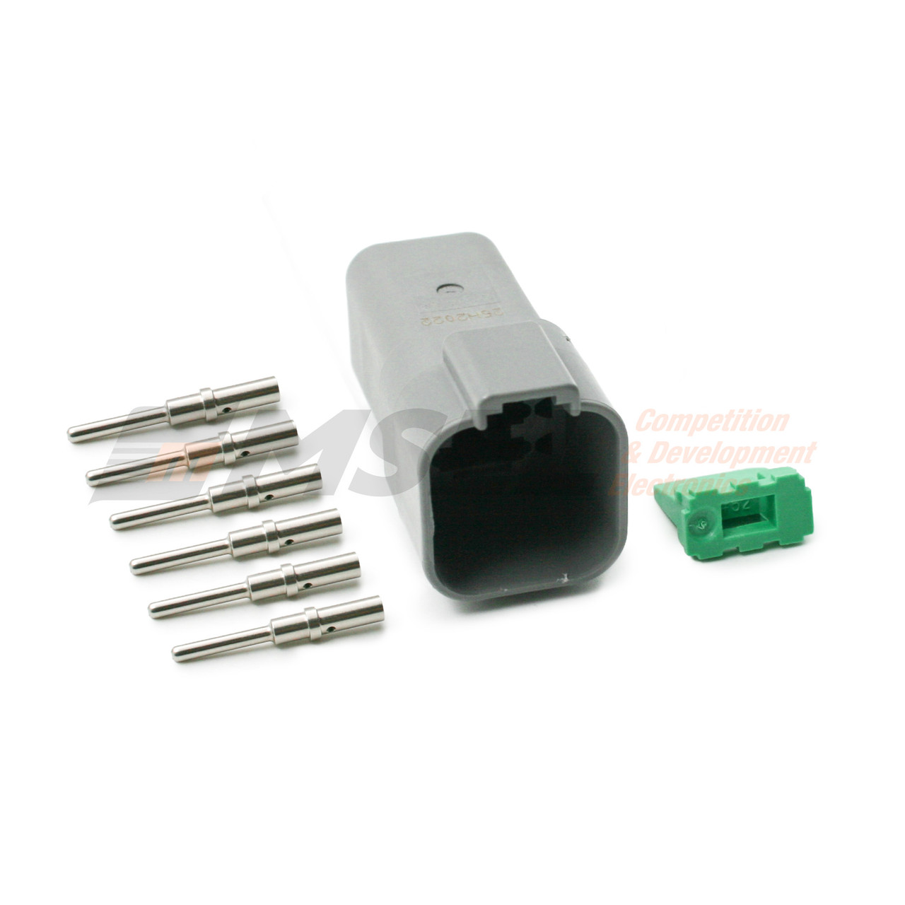 Deutsch DT 6-Way Receptacle Kit with Solid Pins