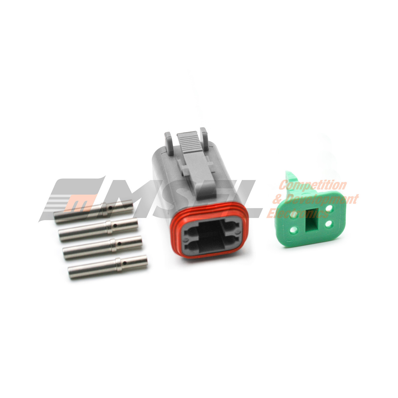 Deutsch DT 4-Way Plug Kit with Solid Sockets